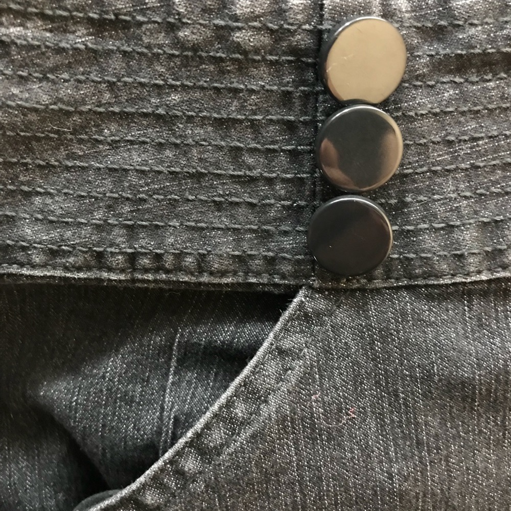 BLACK DENIM SKIRT - Picture 4 of 4